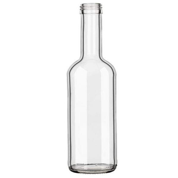Μπουκάλι Bordeaux 350 ml γυάλινο διάφανο βίδας PP 28