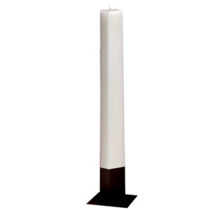 Λαμπάδα Γάμου Κούφιο Κερί Τετράγωνο 12x140cm L08E (2ΤΜΧ.) Εκρού