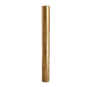 Λαμπάδα Γάμου Κούφιο Κερί 15x140cm L15PX (2ΤΜΧ.) Με Χρώμα Πατίνα Χρυσό