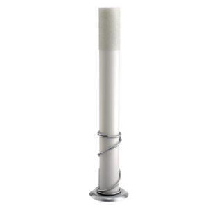 Λαμπάδα Γάμου Μασίφ Κερί Με Χάντρα 15x140cm L43L (2ΤΜΧ.) Λευκό