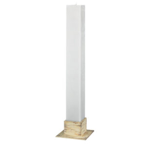 Λαμπάδα Γάμου Κούφιο Κερί Τετράγωνο 15x140cm L50E (2ΤΜΧ.) Εκρού