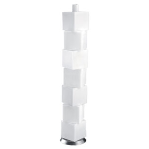 Λαμπάδα Γάμου 7 Αποσπώμενοι Κύβοι 20x140cm L59L (2ΤΜΧ.) Λευκό Με Βάση