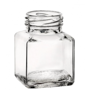 Βάζο Τετράγωνο 110 ml γυάλινο (T.O. 48)