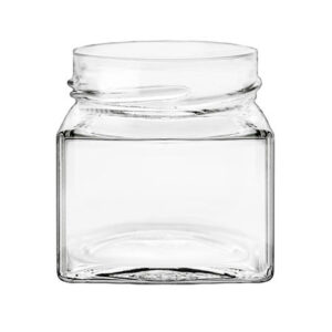 Βάζο Quadro Evolution 212 ml γυάλινο με πώμα  Τ. Ο. 66 Deep Ασημί